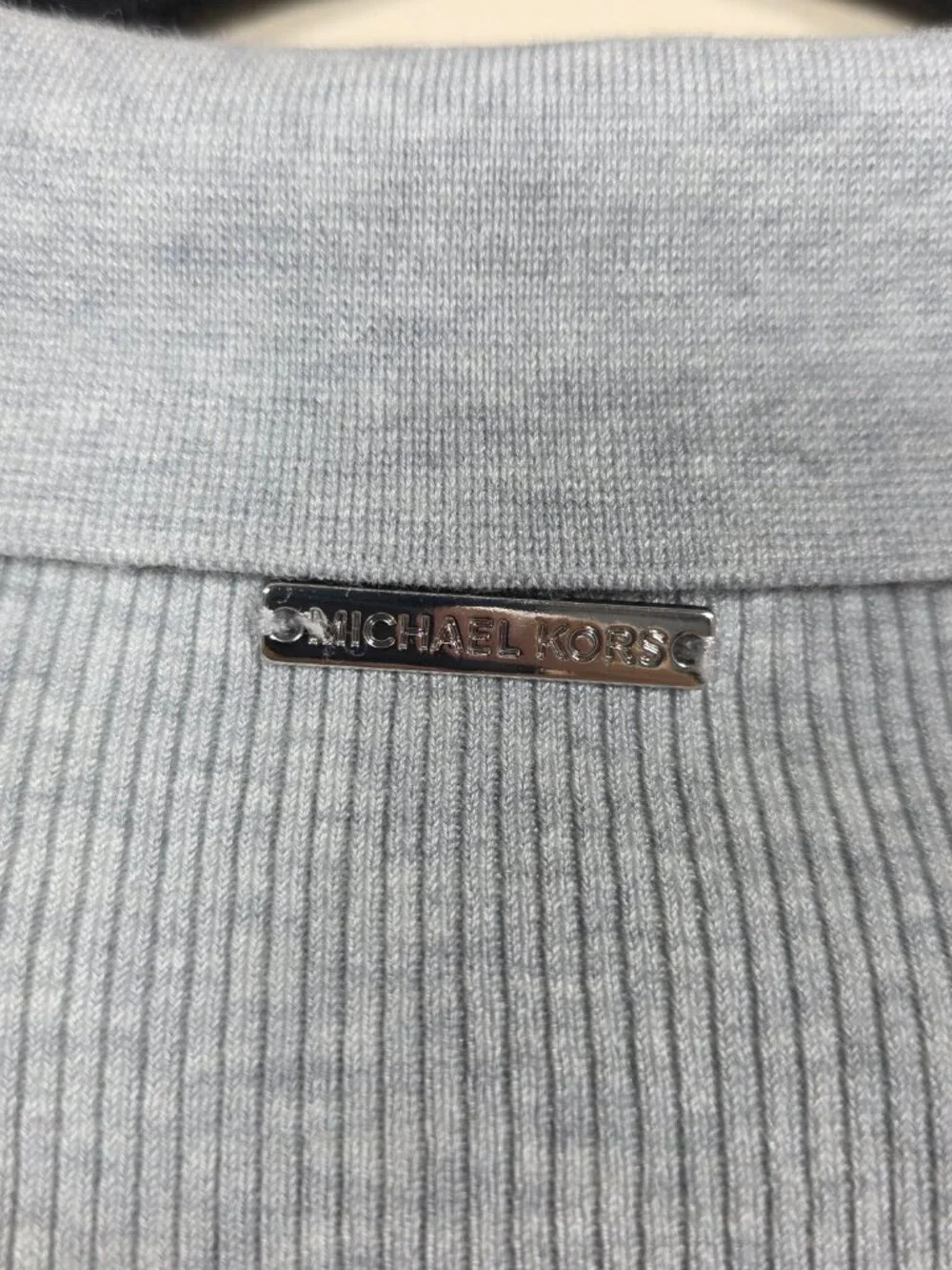 MICHAEL KORS Grey Collared Polo Sweater Size XXL MSRP $295